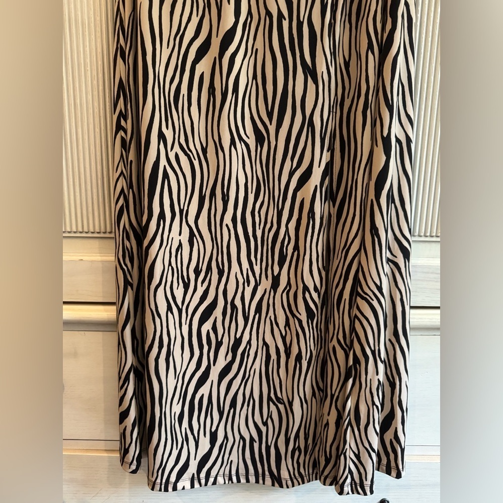 I.N.C. Zebra Printed Halter Maxi Dress, XL - Picture 10 of 16